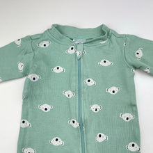 Load image into Gallery viewer, Unisex Anko, cotton zip coverall / romper, koalas, EUC, size 0000,  
