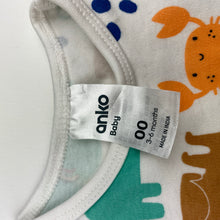 Load image into Gallery viewer, Unisex Anko, colourful cotton bodysuit / romper, EUC, size 00,  