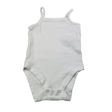 Load image into Gallery viewer, Girls M&amp;S, white cotton singletsuit / romper, EUC, size 00,  