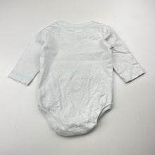 Load image into Gallery viewer, Boys Tiny Little Wonders, white cotton bodysuit / romper, GUC, size 00,  