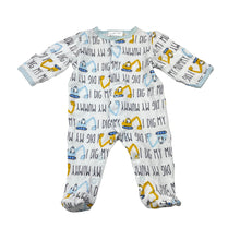 Load image into Gallery viewer, Boys Baby Baby, cotton coverall / romper, diggers, GUC, size 00000,  