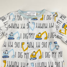 Load image into Gallery viewer, Boys Baby Baby, cotton coverall / romper, diggers, GUC, size 00000,  