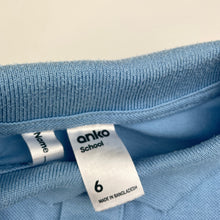 Load image into Gallery viewer, Unisex Anko, blue school polo shirt top, FUC, size 6,  
