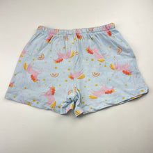 Load image into Gallery viewer, Girls Peter Alexander, stretchy pyjama shorts, unicorns, GUC, size 6,  