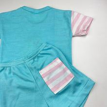 Load image into Gallery viewer, Girls vintage, lightweight soft feel top &amp; shorts, EUC, size 00,  