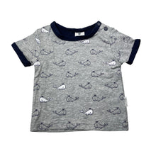 Load image into Gallery viewer, Boys Korango, stretchy tee / top, whales, EUC, size 00,  