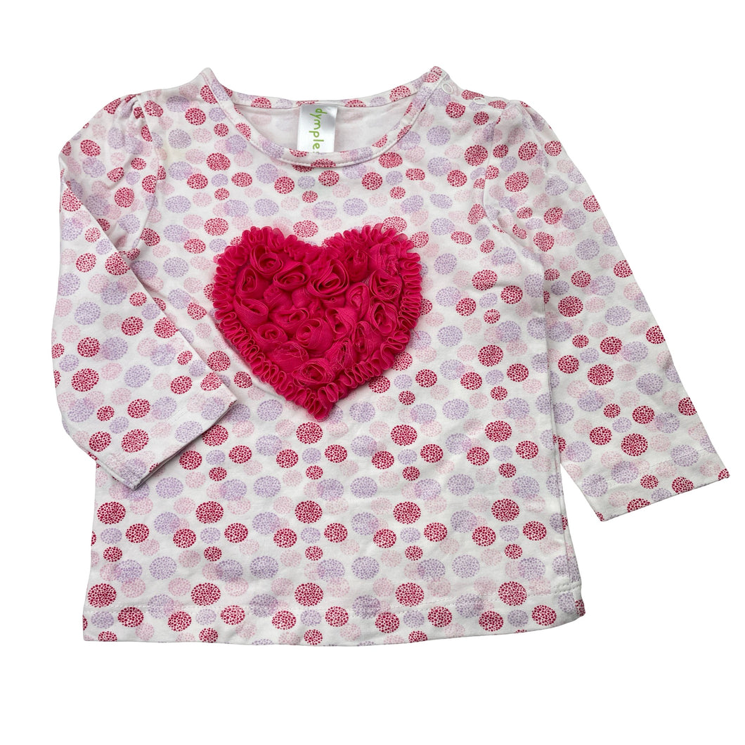 Girls Dymples, long sleeve tee / top, FUC, size 0,  