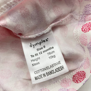 Girls Dymples, long sleeve tee / top, FUC, size 0,  