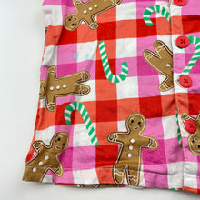 Load image into Gallery viewer, Girls Cotton On, cotton Christmas pyjama top, blue marks on front, FUC, size 2,  