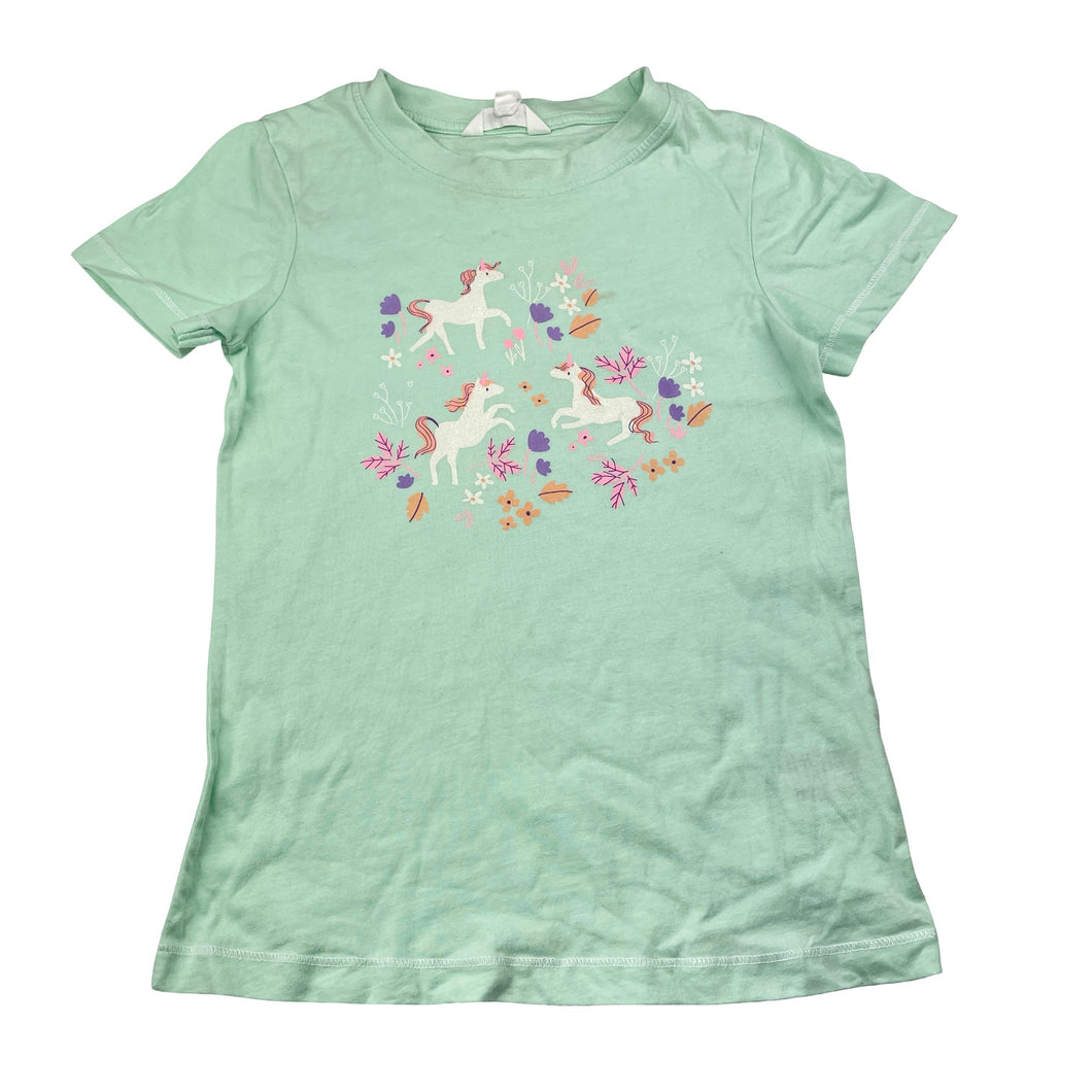Girls Milkshake, cotton tee / top, unicorns, FUC, size 7,  
