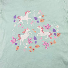 Load image into Gallery viewer, Girls Milkshake, cotton tee / top, unicorns, FUC, size 7,  