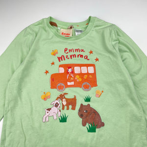 Girls Emma Memma, lightweight long sleeve pyjama top, FUC, size 6,  
