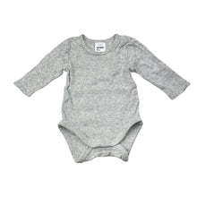 Load image into Gallery viewer, Unisex Anko, grey marle cotton bodysuit / romper, EUC, size 0000,  
