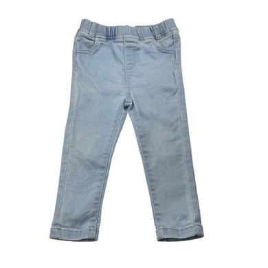 Girls Dymples, stretch denim pants, elasticated, Inside leg: 26.5cm, FUC, size 2,  