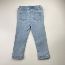 Load image into Gallery viewer, Girls Dymples, stretch denim pants, elasticated, Inside leg: 26.5cm, FUC, size 2,  