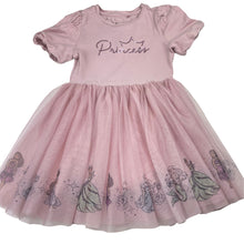 Load image into Gallery viewer, Girls Disney, Princess cotton lined tulle dress, marks on bodice, FUC, size 4, L: 55cm