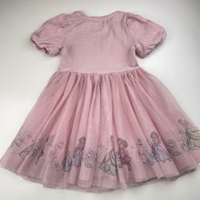 Load image into Gallery viewer, Girls Disney, Princess cotton lined tulle dress, marks on bodice, FUC, size 4, L: 55cm