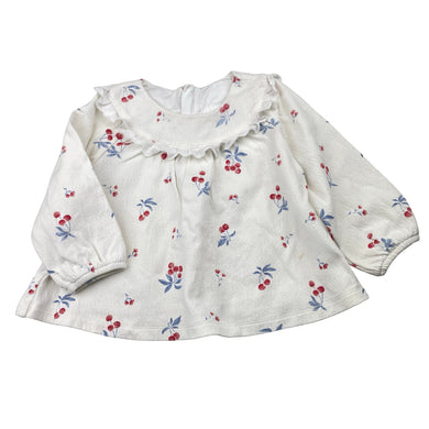 Girls YeeHoo, cotton long sleeve top, marks on front, FUC, size 2,  