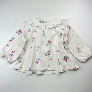 Girls YeeHoo, cotton long sleeve top, marks on front, FUC, size 2,  