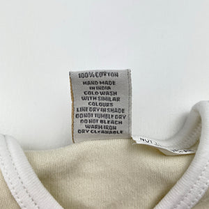 Unisex Eternal Baby, cotton bodysuit / romper, EUC, size 000,  