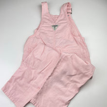 Load image into Gallery viewer, Girls Osh Kosh, pink cotton overalls / dungarees, Inside leg: 39cm, marks on bottom, FUC, size 5,  