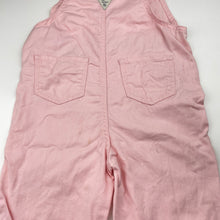Load image into Gallery viewer, Girls Osh Kosh, pink cotton overalls / dungarees, Inside leg: 39cm, marks on bottom, FUC, size 5,  
