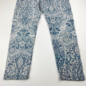 Girls Gum, cropped stretchy leggings, Inside leg: 44cm, FUC, size 8,  