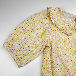 Girls Seed, floral cotton top, GUC, size 9,  