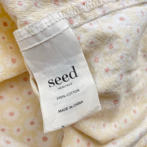 Girls Seed, floral cotton top, GUC, size 9,  