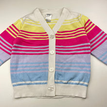 Load image into Gallery viewer, Girls Anko, colourful knitted cotton cardigan, GUC, size 6,  
