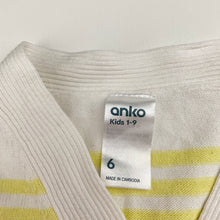 Load image into Gallery viewer, Girls Anko, colourful knitted cotton cardigan, GUC, size 6,  