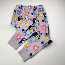 Load image into Gallery viewer, Girls Bluey, soft fleece pyjama pants / bottoms, FUC, size 5,  