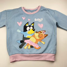 Load image into Gallery viewer, Girls Bluey, fleece lined pyjama top, pilling, FUC, size 4,  