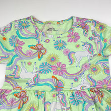 Load image into Gallery viewer, Girls Anko, cotton dress, unicorns, FUC, size 5, L: 53cm