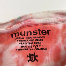 Load image into Gallery viewer, Boys Munster, tie dyed cotton tee / top, FUC, size 8,  