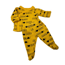 Load image into Gallery viewer, Unisex Baby Baby, cotton top &amp; footed leggings / bottoms, GUC, size 00000,  