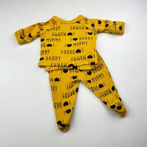 Unisex Baby Baby, cotton top & footed leggings / bottoms, GUC, size 00000,  
