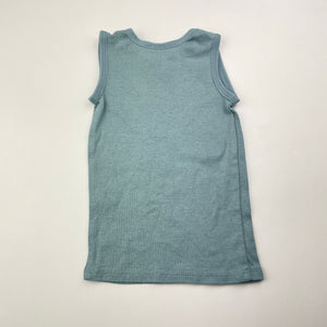 Unisex Target, organic cotton singlet top, FUC, size 000,  