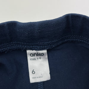 Girls Anko, navy bike shorts, elasticated, FUC, size 6,  