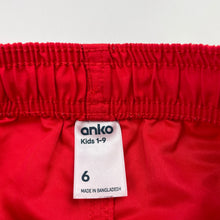 Load image into Gallery viewer, Boys Anko, lightweight board shorts, elasticated, FUC, size 6,  