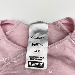 Girls Bonds, stretchy cozysuit coverall / romper, FUC, size 00,  