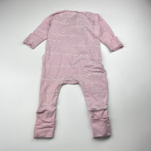 Girls Bonds, stretchy cozysuit coverall / romper, FUC, size 00,  
