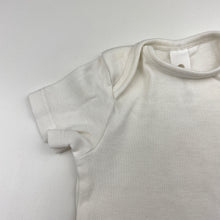 Load image into Gallery viewer, Unisex Dymples, organic cotton bodysuit / romper, EUC, size 0000,  