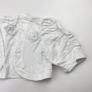 Girls H&T, lightweight cotton bolero top, GUC, size 6,  