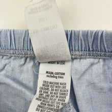 Load image into Gallery viewer, Unisex Bonds, ORIGINALS chambray cotton shorts, elasticated, FUC, size 1,  