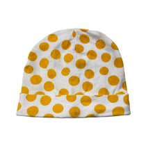 Load image into Gallery viewer, Unisex Baby Berry, yellow spot stretchy hat / beanie, FUC, size 00-0,  