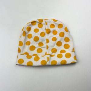Unisex Baby Berry, yellow spot stretchy hat / beanie, FUC, size 00-0,  