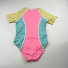 Load image into Gallery viewer, Girls Wave Zone, zip up swim one piece, GUC, size 3,  