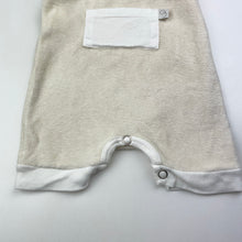 Load image into Gallery viewer, Unisex Gaia, velour organic cotton overalls / romper, EUC, size 000,  