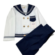Load image into Gallery viewer, Boys MARIO, vintage sailor / nautical suit / outfit, elasticated, Inside leg: 48cm, NEW, size 5,  